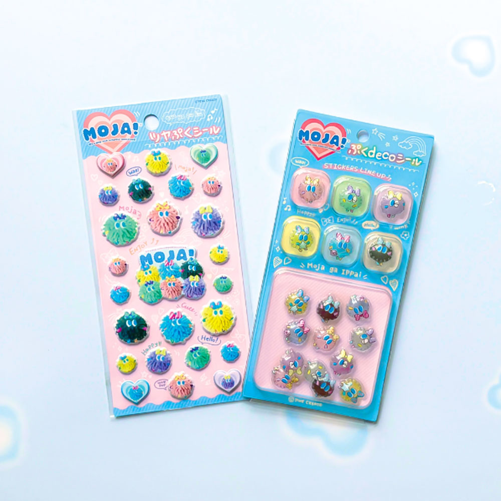 パイン・クリエイト MOJA！ ぷくdecoシール ぷっくり 立体 デコ ちゅる