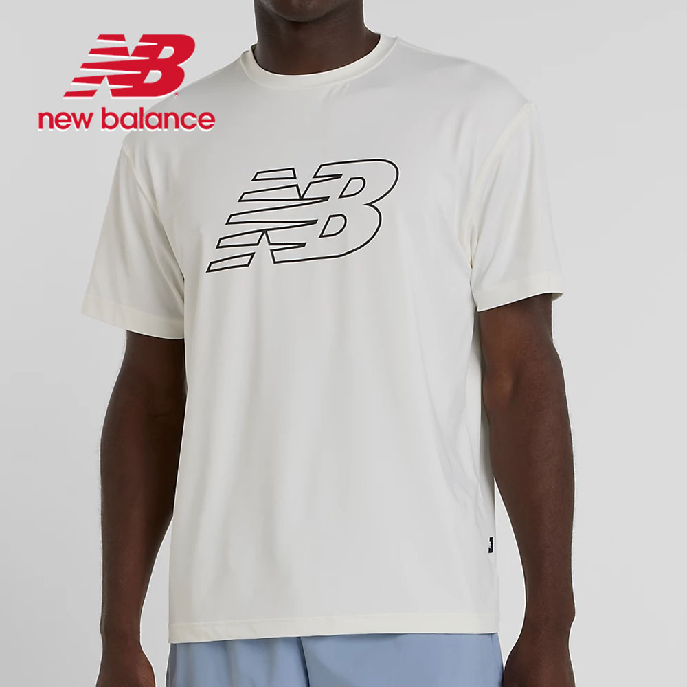 ニューバランス メンズ 半袖 トップス ロゴT スポーツ ブラック ホワイト ショートスリーブTシャツ AMT51510 New Balance | New Balance | 02