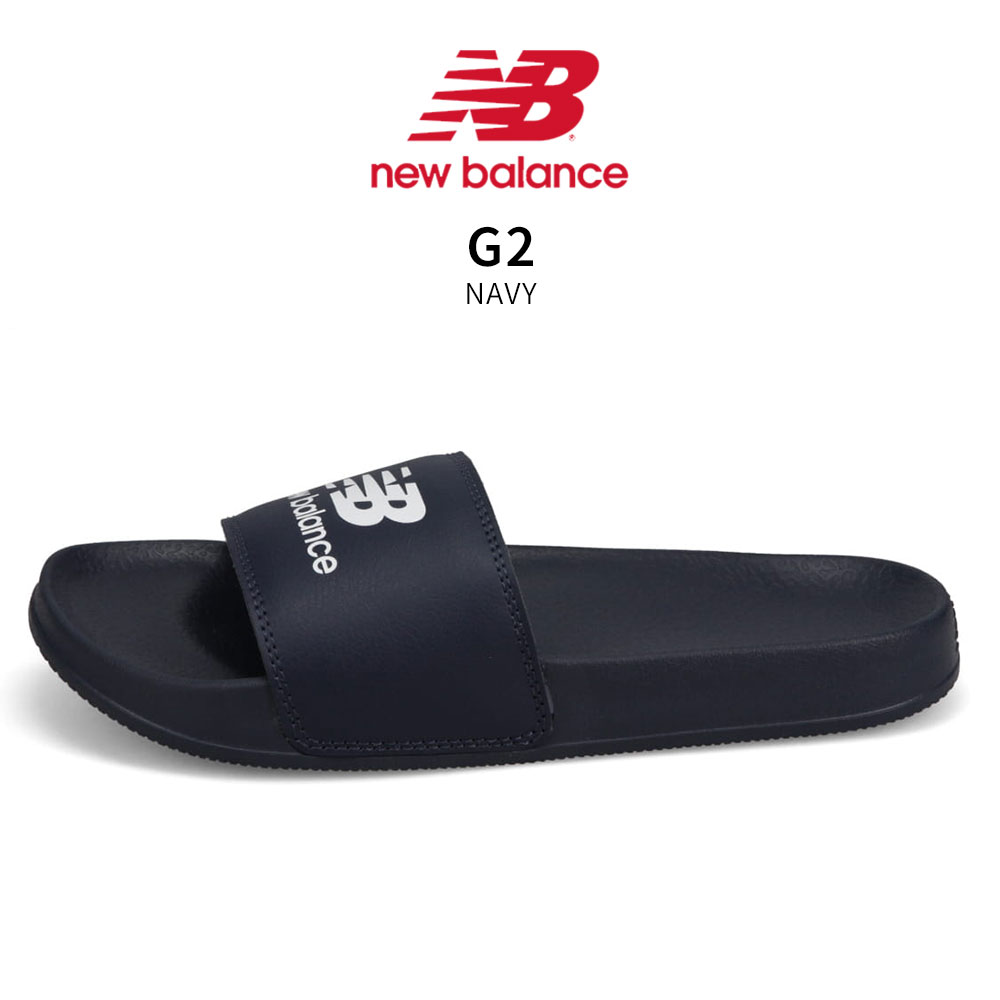 ニューバランス サンダル 靴 レディース メンズ シンプル スライドサンダル スリッパ 黒 白 ネイビー 050 Slide New Balance | New Balance | 14