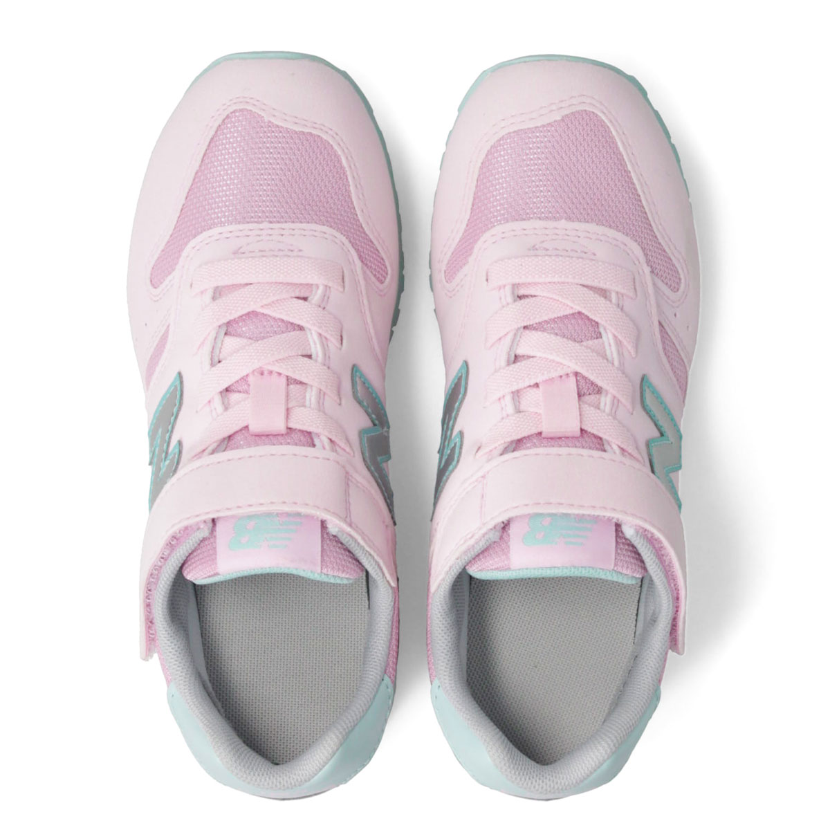 ニューバランス キッズ スニーカー 子供靴 マジックテープ ピンク レッド グリーン ブラック グレー ネイビー YV373 new balance | New Balance | 15