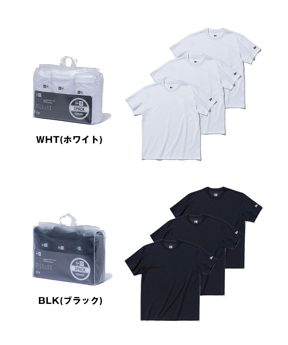 NEW ERA（ニューエラ） Tシャツ メンズ 半袖 3枚組 トレーニング