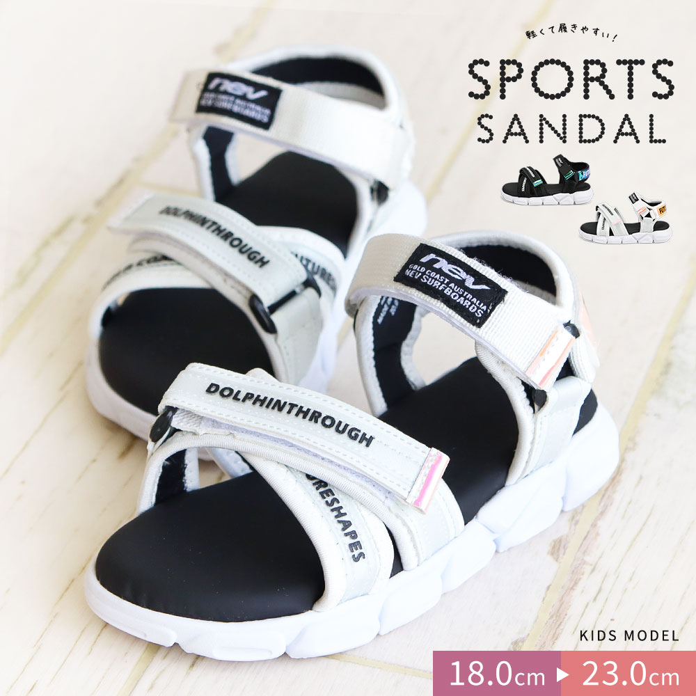 �T���_�� �L�b�Y ���̎q �X�|�[�c�T���_�� �� �t���b�g �X�g���b�v �}�W�b�N�e�[�v �q���C NEV SURF �l�u�T�[�t �u���b�N �z���C�g 359