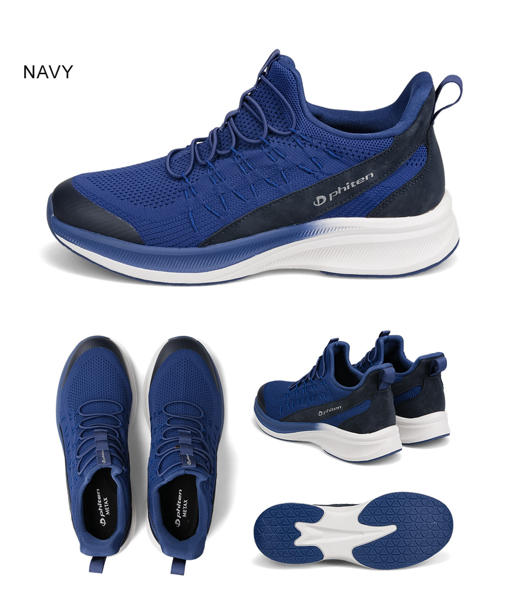 ファイテン スニーカー メンズ リカバリー リラックス シューズ 靴 メタックス 高機能 通気性 軽量 ハンズフリー 黒 phiten PHM-001 | Phiten | 17
