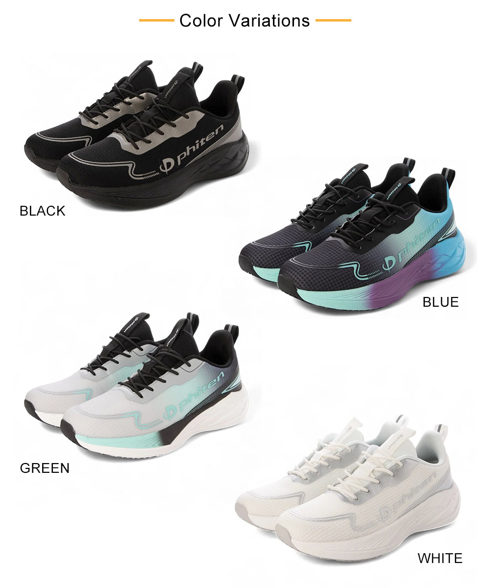 ファイテン スニーカー メンズ リカバリー リラックス 靴 ウォーキングシューズ 歩きやすい 疲れにくい メタックス 白 phiten PHM-013 | Phiten | 16
