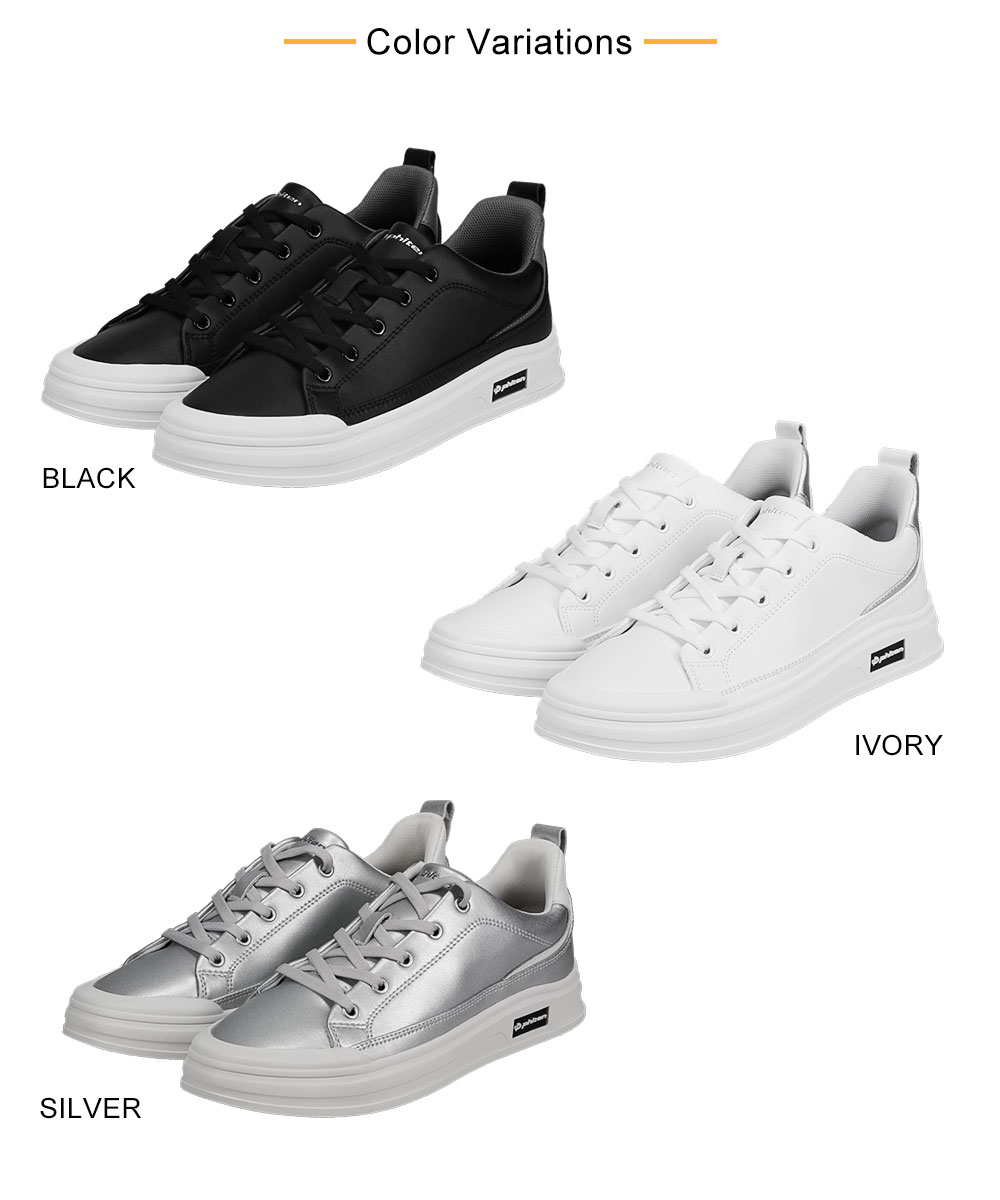 ファイテン コートスニーカー リカバリー シューズ 靴 ハンズフリー 疲れにくい メタックス 高機能 黒 白 シルバー phiten PHU-040 | Phiten | 13