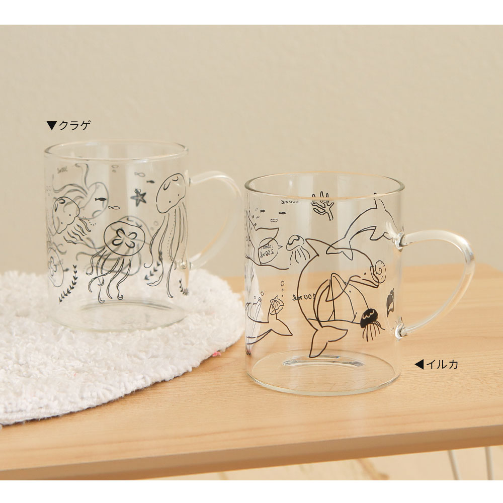 パイン・クリエイト 日本製 耐熱 グラス マグ 120℃ コップ ガラス