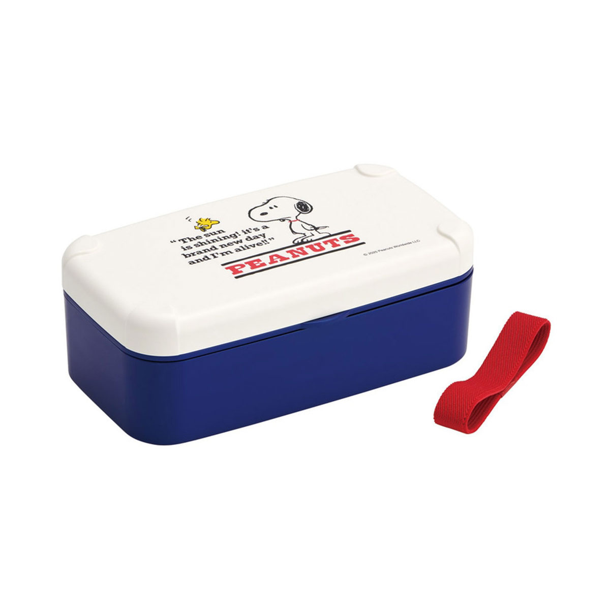 弁当箱 箸付き 1段 600ml スマホスタンド 仕切り ベルト 食洗機対応 ランチボックス 電子レンジ 中学生 高校生 スヌーピー PLB6SSH 爆買 | スケーター | 02