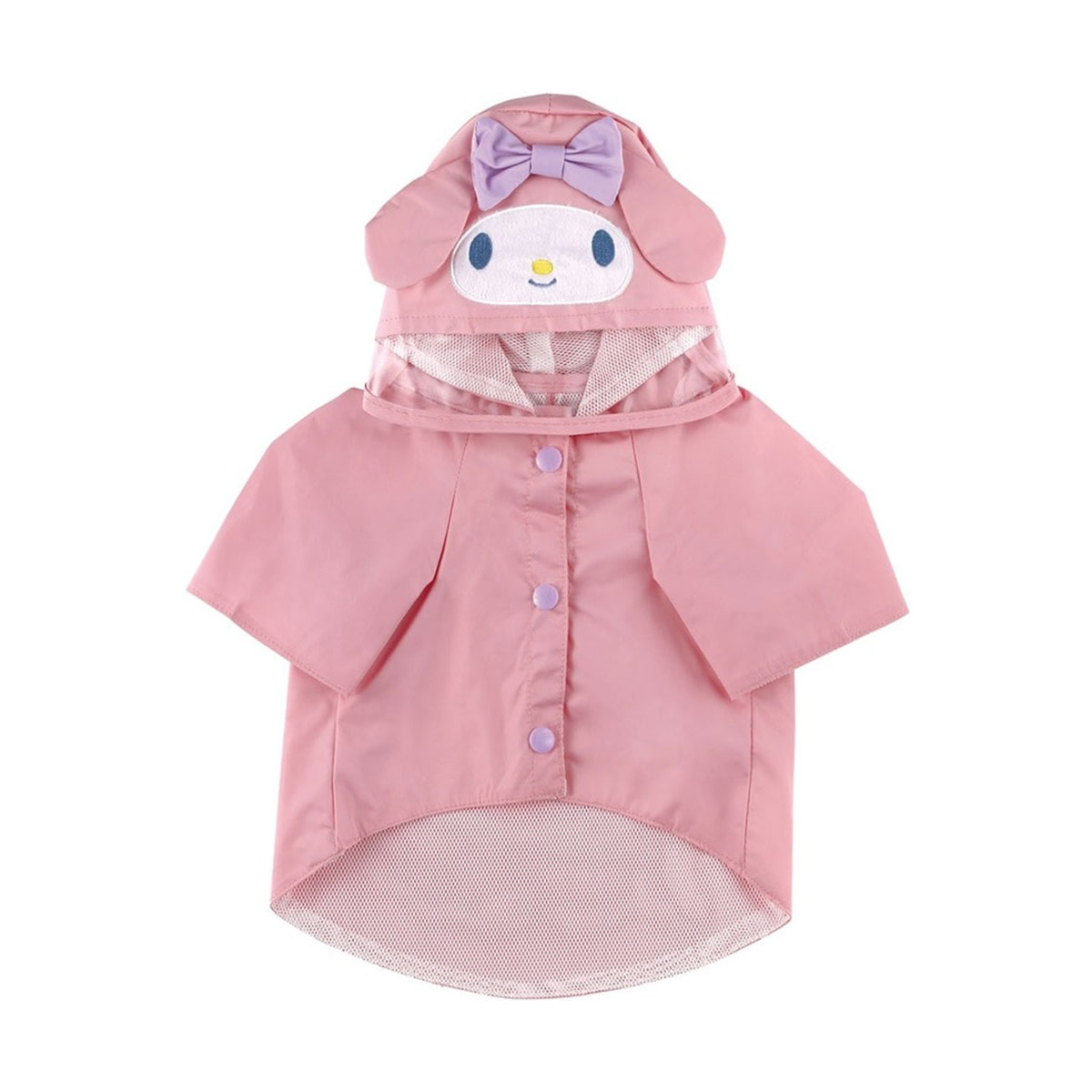 犬 レインコート 超小型犬用 フード付き ドッグウェア 犬の服 合羽 雨カッパ 梅雨 散歩 ペット用品 マイメロディ ピンク PRAC1 爆買 | スケーター | 01