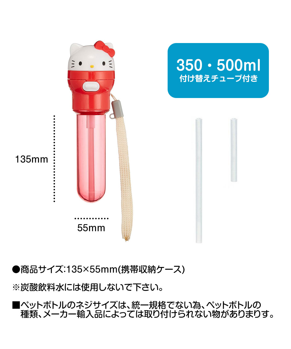 ペットボトルキャップ プッシュ式 ストローホッパーキャップ 500ml 350ml ケース付き レジャー スポーツ キャラクター かわいい PSHC7 爆買 | スケーター | 07