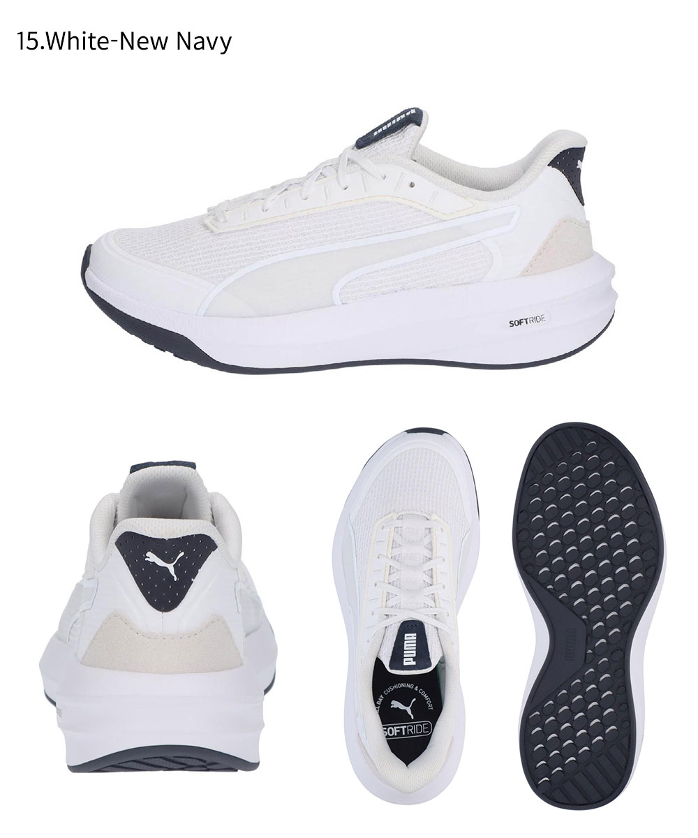 ランニングシューズ 厚底（PUMA／ファッション）（色：ブラック系）の