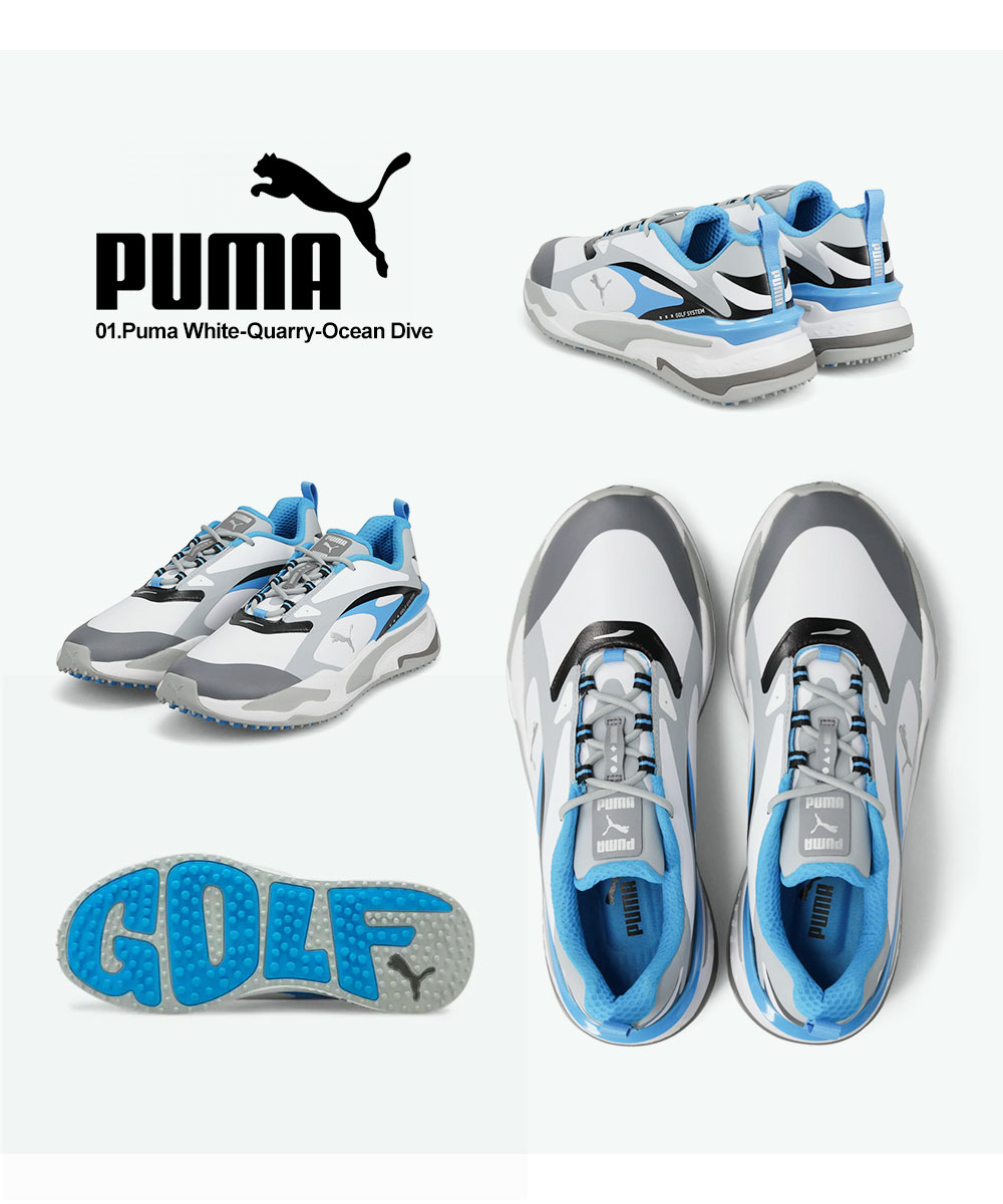 PUMA プーマ ゴルフシューズ メンズ スパイクレス 撥水 GS