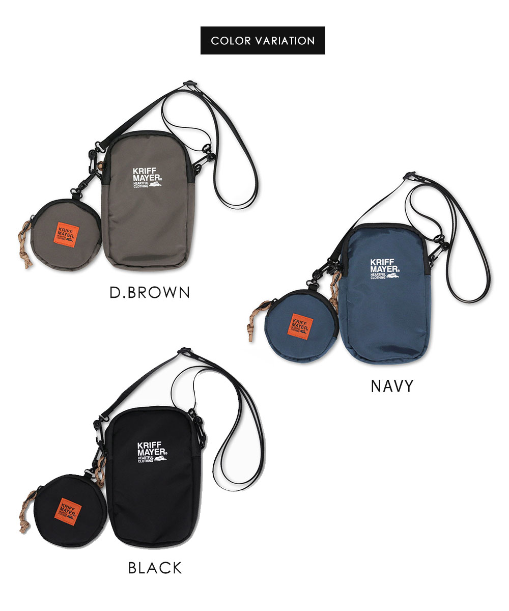 クリフメイヤー ショルダーバッグ レディース メンズ  ポーチ付きスマホショルダー 黒 ダークブラウン ネイビー KRIFF MAYER r1895 爆買 | KRIFF MAYER | 06