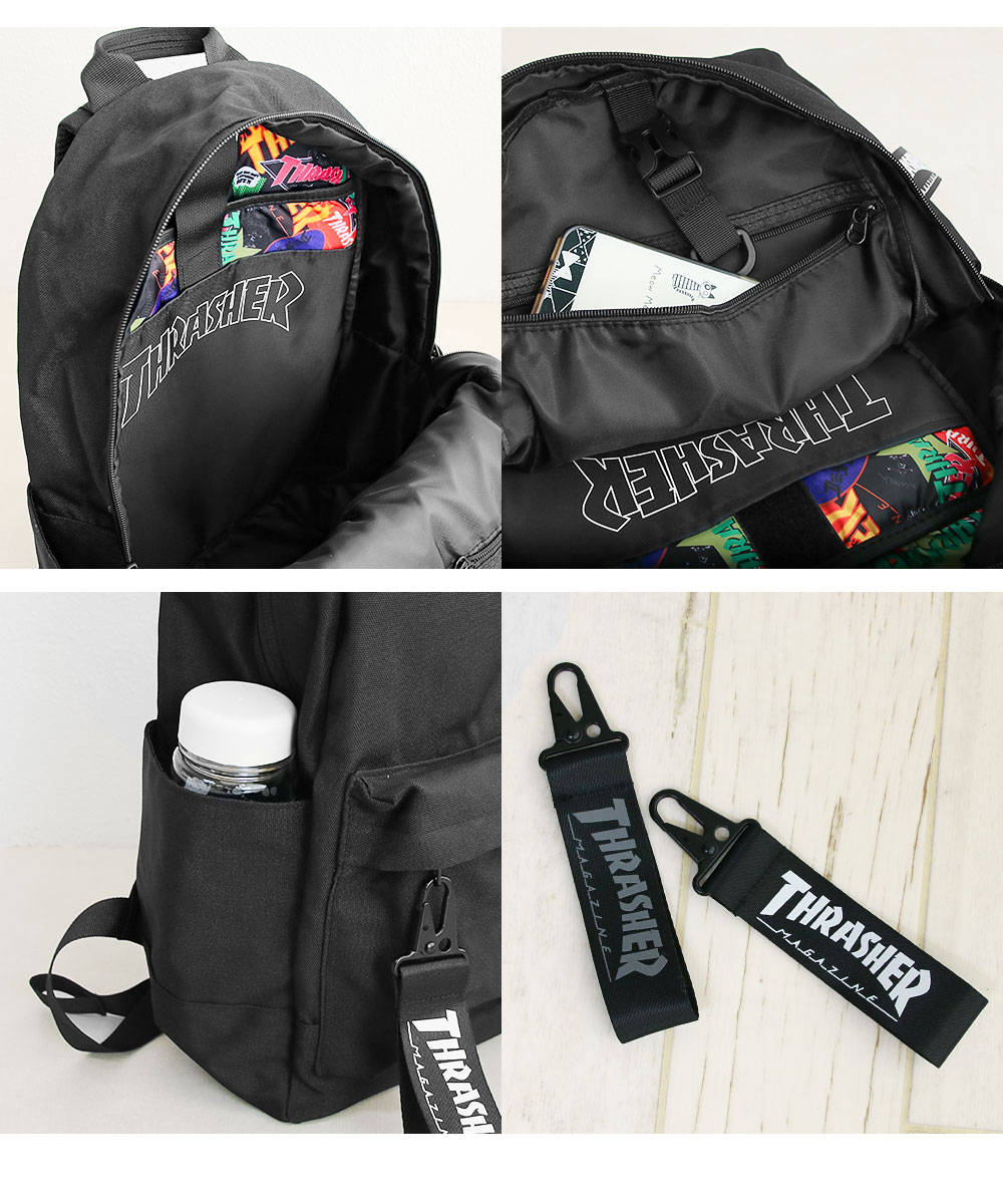 デイパック 27l バックパック リュック サイズ ブランド ロゴ プリント かばん 鞄 機内持ち込み 夏 スラッシャー THRASHER r1929 爆買 | THRASHER | 06