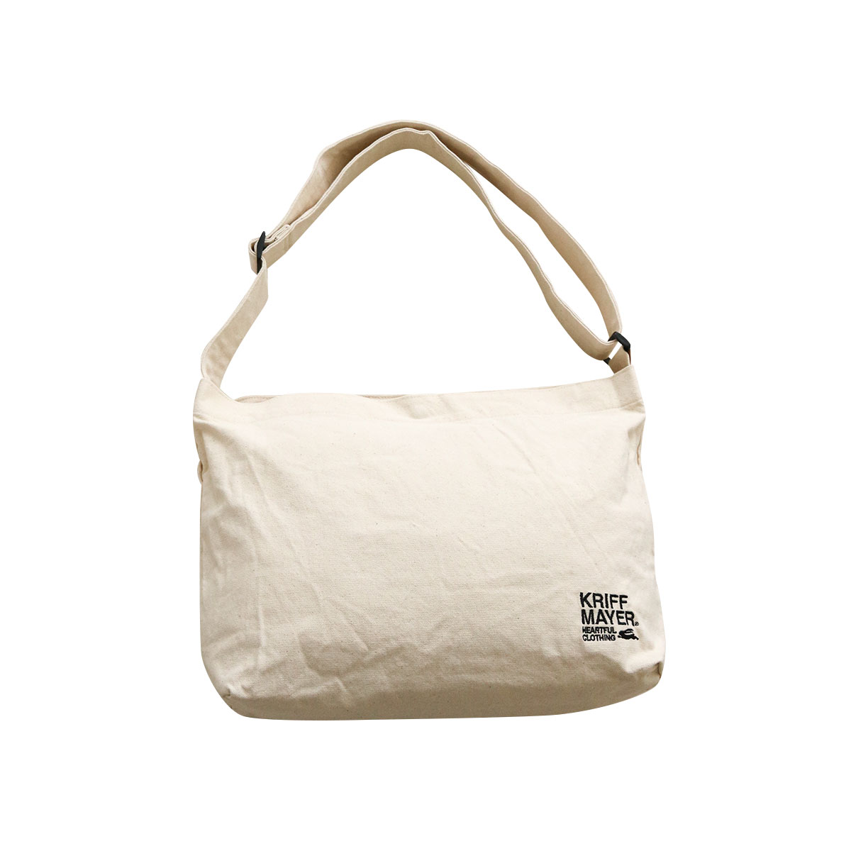 クリフメイヤー ショルダーバッグ レディース メンズ ロゴ ラフショルダー 大きめ a4 バッグ  黒 アイボリー KRIFF MAYER r1998 | KRIFF MAYER | 01