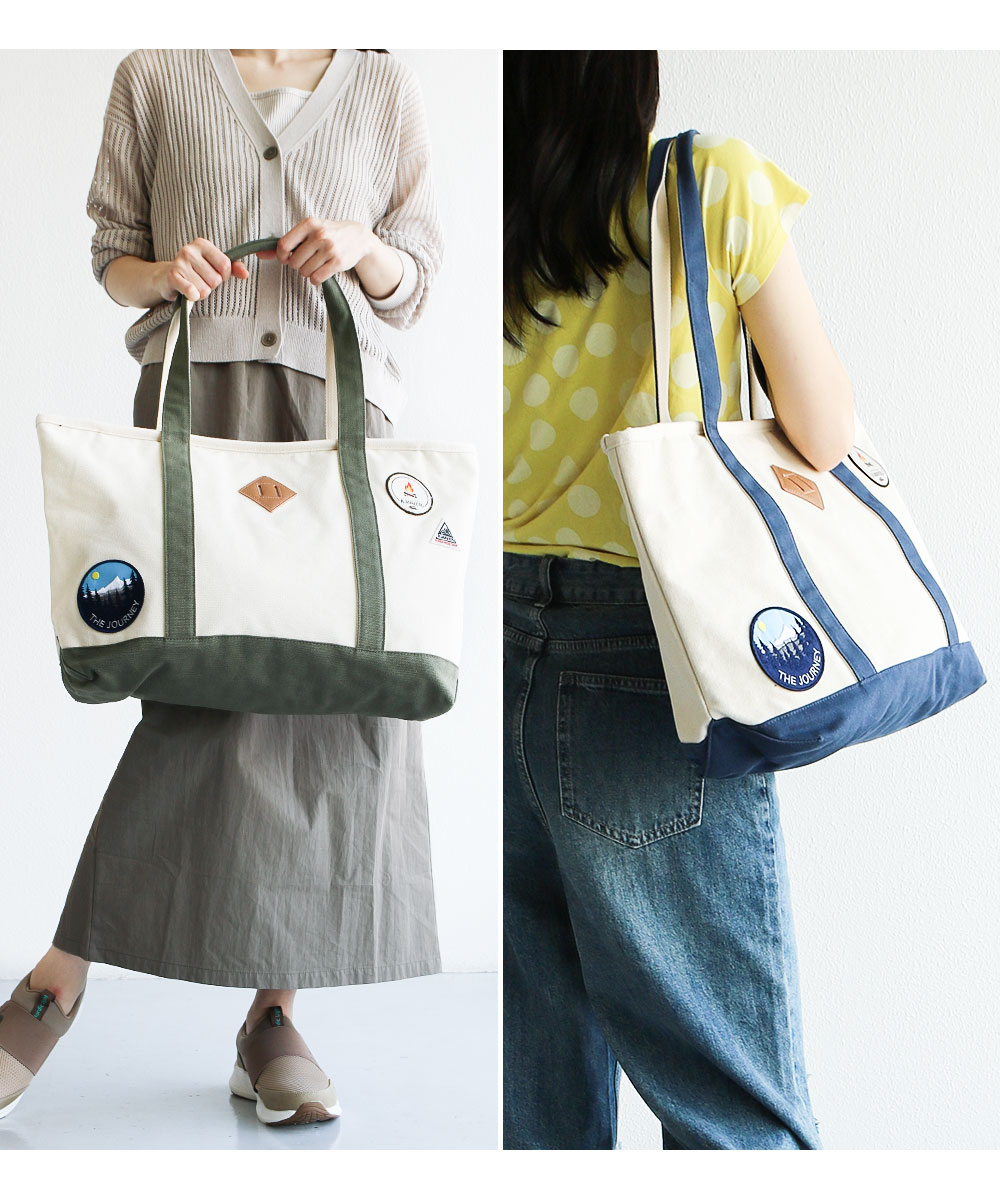 クリフメイヤー トートバッグ レディース メンズ ロゴ ワッペン トート a4 旅行 バッグ 黒 ネイビー グリーン KRIFF MAYER 2004 爆買 | KRIFF MAYER | 05