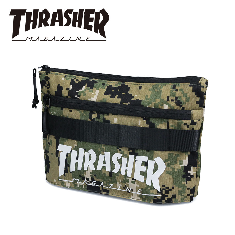 スラッシャー サコッシュ メンズ レディース ショルダーバッグ ブランド ロゴ 鞄 黒 ブラック 迷彩 カモフラージュ THRASHER R2187 爆買 | THRASHER | 02