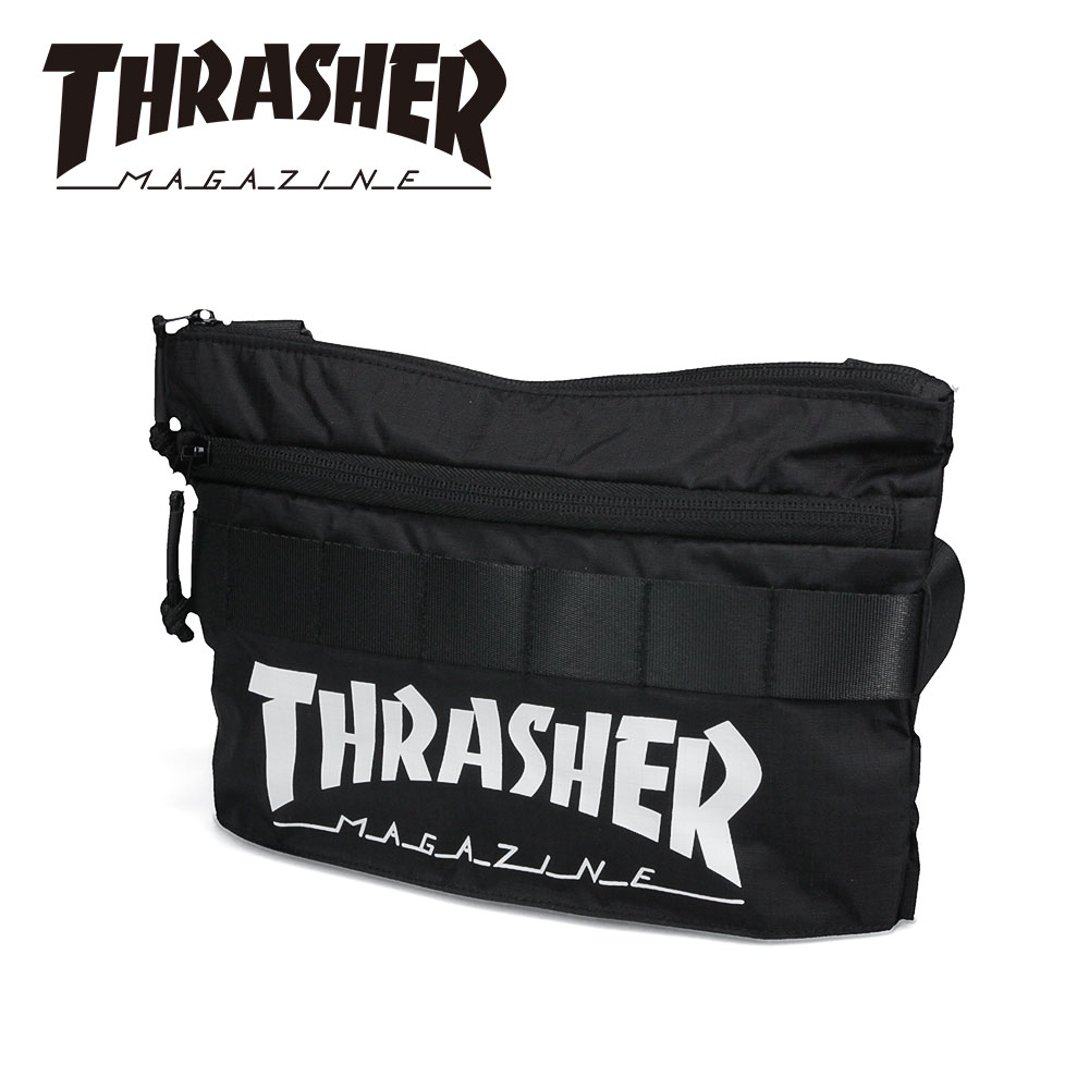 スラッシャー サコッシュ メンズ レディース ショルダーバッグ ブランド ロゴ 鞄 黒 ブラック 迷彩 カモフラージュ THRASHER R2187 爆買 | THRASHER | 01