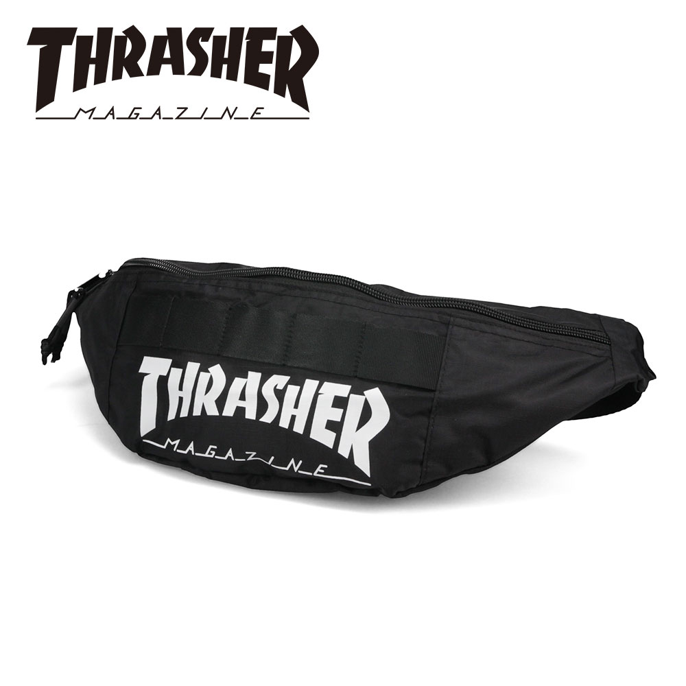 スラッシャー ウエストポーチ メンズ レディース ボディバッグ アウトドア 鞄 黒 ブラック 迷彩 カモフラージュ THRASHER R2189 爆買 | THRASHER | 01