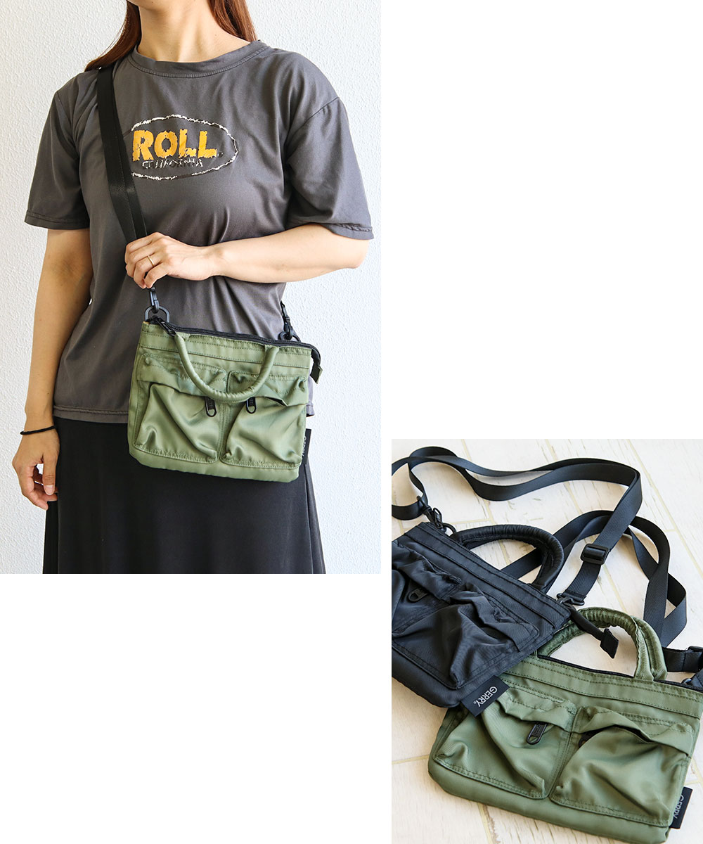 ジェリー ショルダー バッグ メンズ レディース 斜めがけ かっこいい 小さめ ハンド 2way ブランド 鞄 手提げ サブ 大人 アウトドア 軽量 旅行 r2283 gerry | GERRY | 08