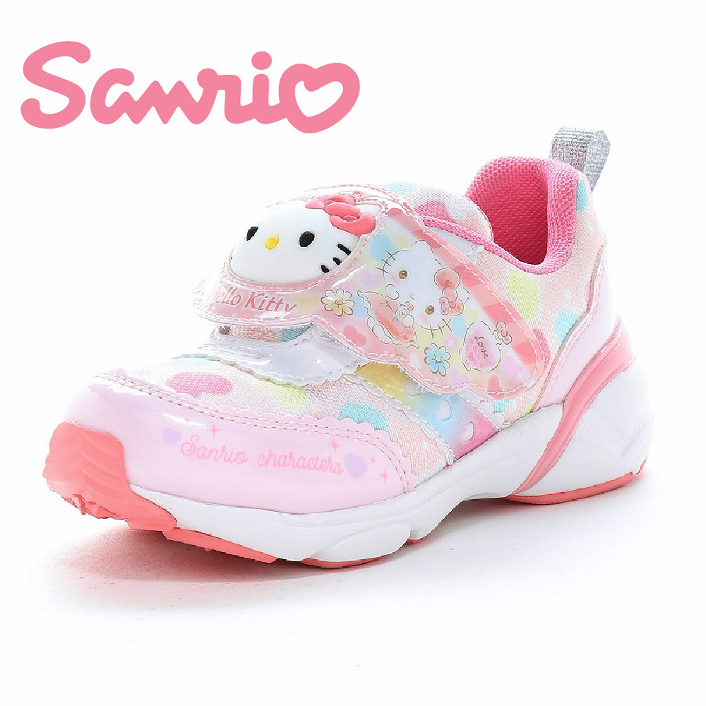 サンリオ 光る スニーカー キッズ 子供 ムーンスター かわいい キャラクター 子供靴 シューズ ni-mo パープル サックス SA C040LE 爆買 | sanrio | 02