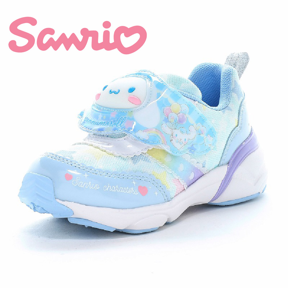 サンリオ 光る スニーカー キッズ 子供 ムーンスター かわいい キャラクター 子供靴 シューズ ni-mo パープル サックス SA C040LE 爆買 | sanrio | 04