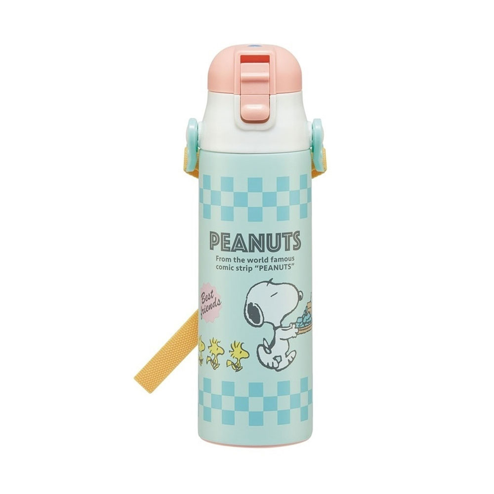 水筒 キッズ 580ml 超軽量 ワンタッチ ダイレクトボトル ベルト付き 保冷 子ども 直飲み 幼児 ディズニー サンリオ キャラクター SDC6N | スケーター | 04