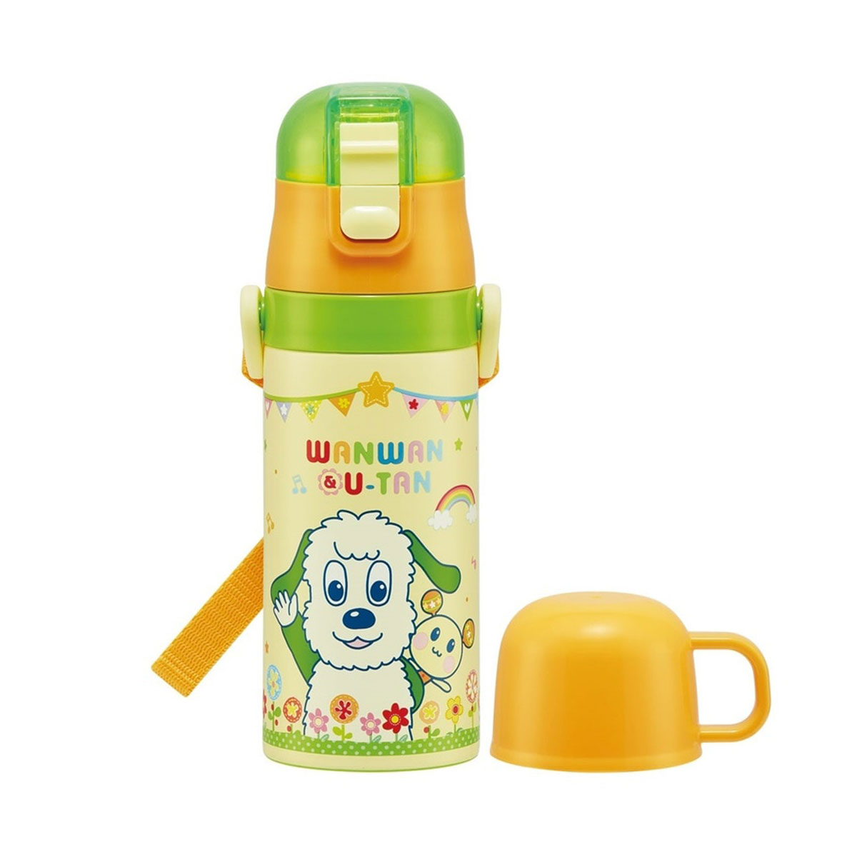 水筒 キッズ 2WAY 400ml 350ml ステンレスボトル 保冷 保温 ストロー飲み コップ ストラップ付 子供 保育園 幼稚園 SKCP3 | スケーター | 07