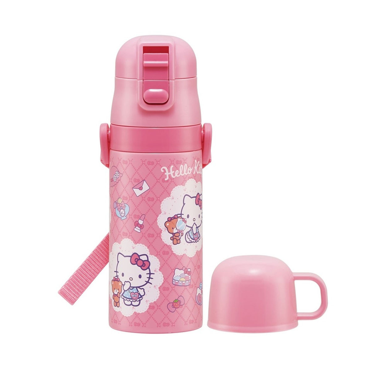 水筒 キッズ 2WAY 400ml 350ml ステンレスボトル 保冷 保温 ストロー飲み コップ ストラップ付 子供 保育園 幼稚園 SKCP3 | スケーター | 05