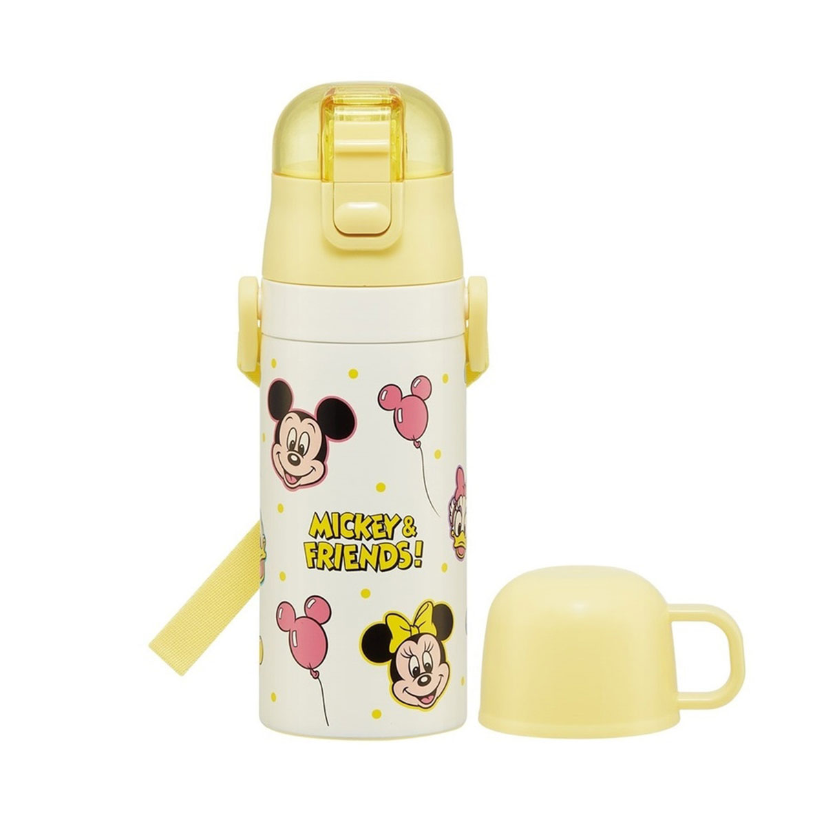 水筒 キッズ 2WAY 400ml 350ml ステンレスボトル 保冷 保温 ストロー飲み コップ ストラップ付 子供 保育園 幼稚園 SKCP3 | スケーター | 03