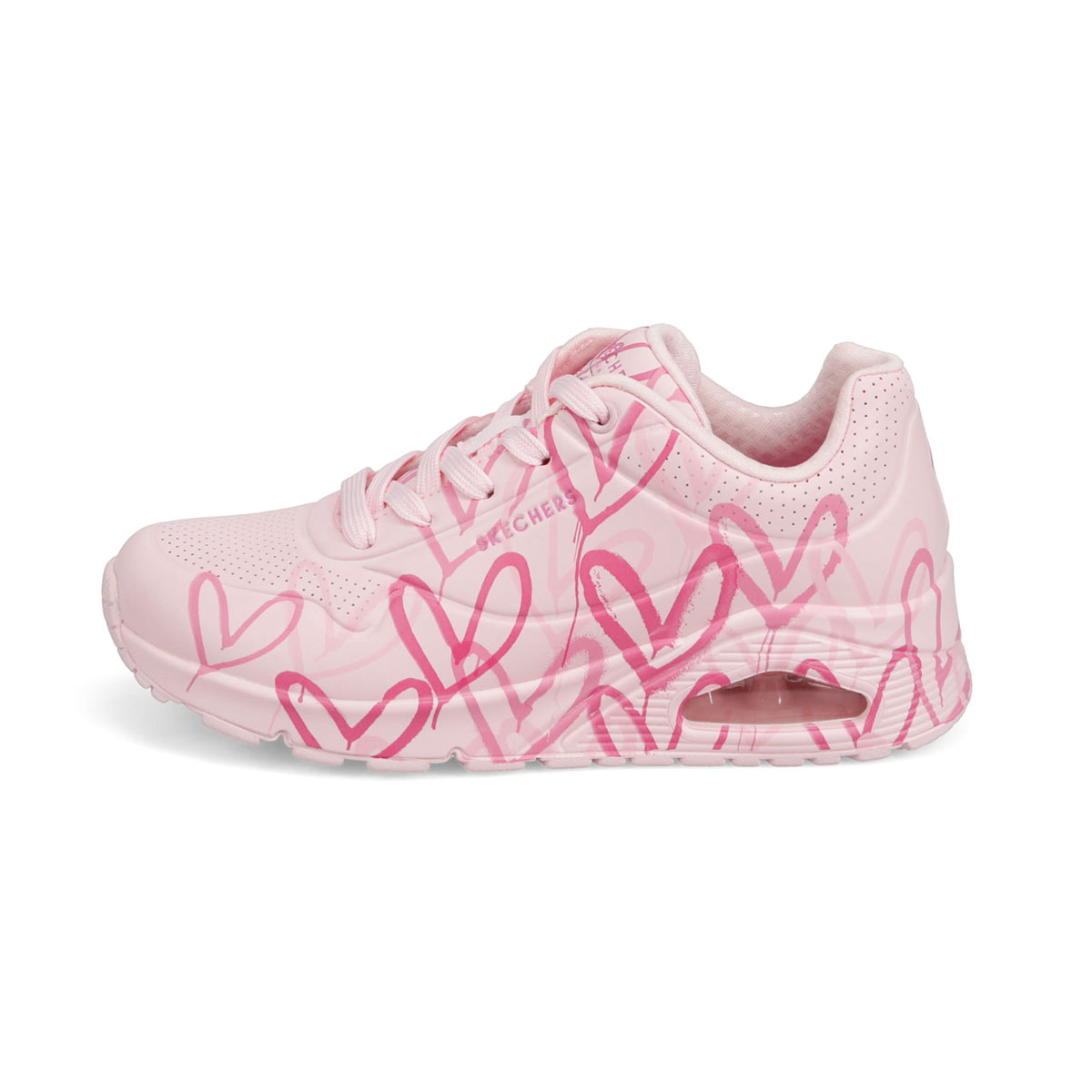 スケッチャーズ レディース スニーカー ジェームズ・ゴールドクラウン ピンク skechers UNO SPREAD THE LOVE 155507