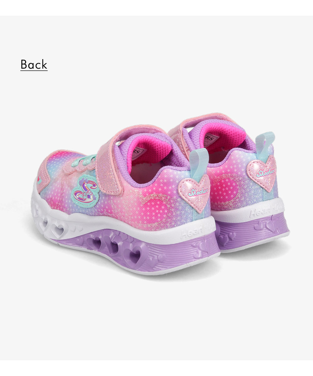 スケッチャーズ ベビースニーカー キッズ 子供靴 LED 光る靴 ピンク ハート SKECHERS フラッターハートライツ シンプリーラブ 302315N | SKECHERS | 05