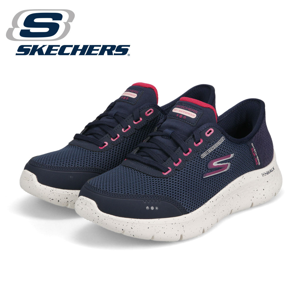 スケッチャーズ レディース スニーカー スリップインズ スリッポン ハンズフリー 幅広 GOWALK FLEX-CLEAR CREEK 124846W | SKECHERS | 02