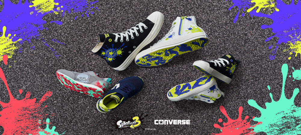 コンバース スニーカー ハイカット キッズ 子供靴 ファスナー 黒 ブラック ホワイト チャイルド オールスター スプラトゥーン3 converse | CONVERSE | 09