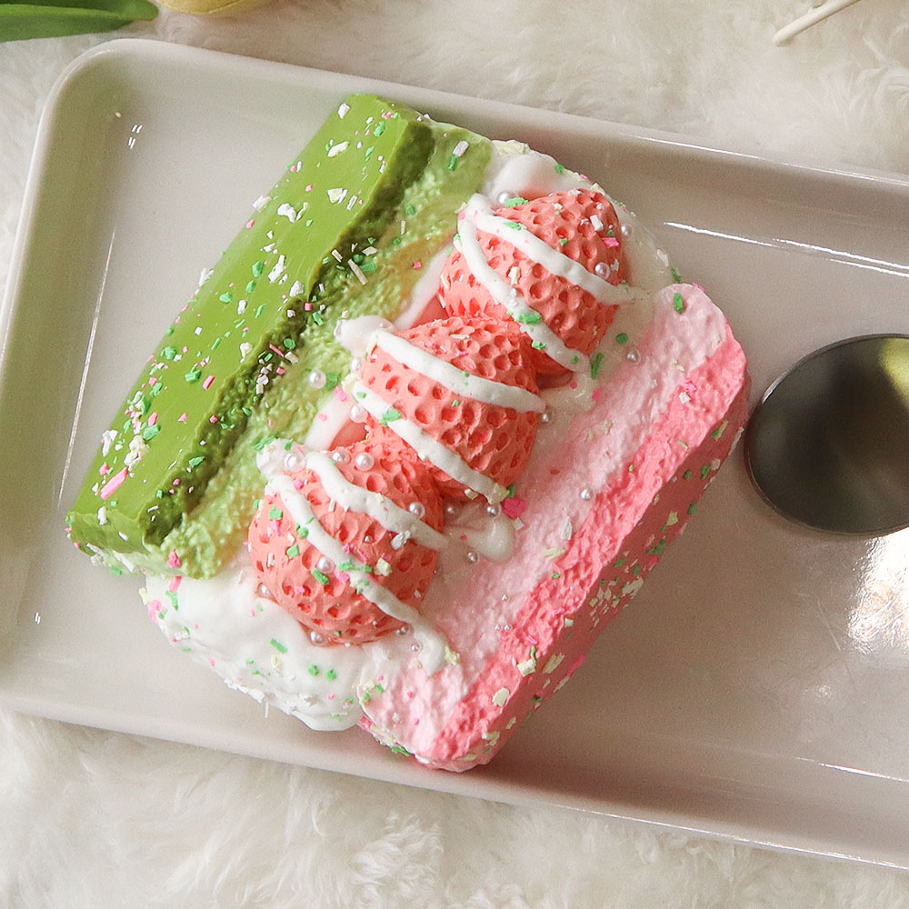 スクイーズ 水感 スイーツ おもちゃ ケーキ アイス ASMR ふわふわ もちもち かわいい リアル 食べ物系 お菓子系 人気 ギフト | ブランド登録なし | 02