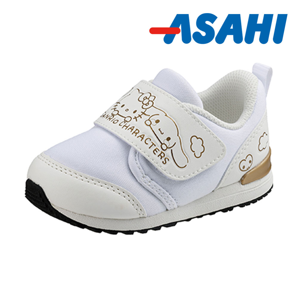 ベビーシューズ 子供靴 女の子 キッズ スニーカー 軽量 赤ちゃん 幼児 出産祝い プレゼント ギフト サンリオ ピンク 白 ホワイト B023 | アサヒシューズ | 01