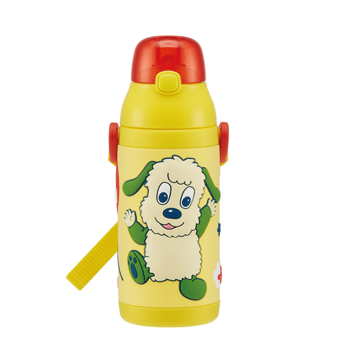 水筒 キッズ 380ml 保冷 ストロー ワンタッチ ステンレスボトル ベルト付き 子供 男の子 女の子 保育園 幼稚園 キャラクター  SSPV4 | スケーター | 05