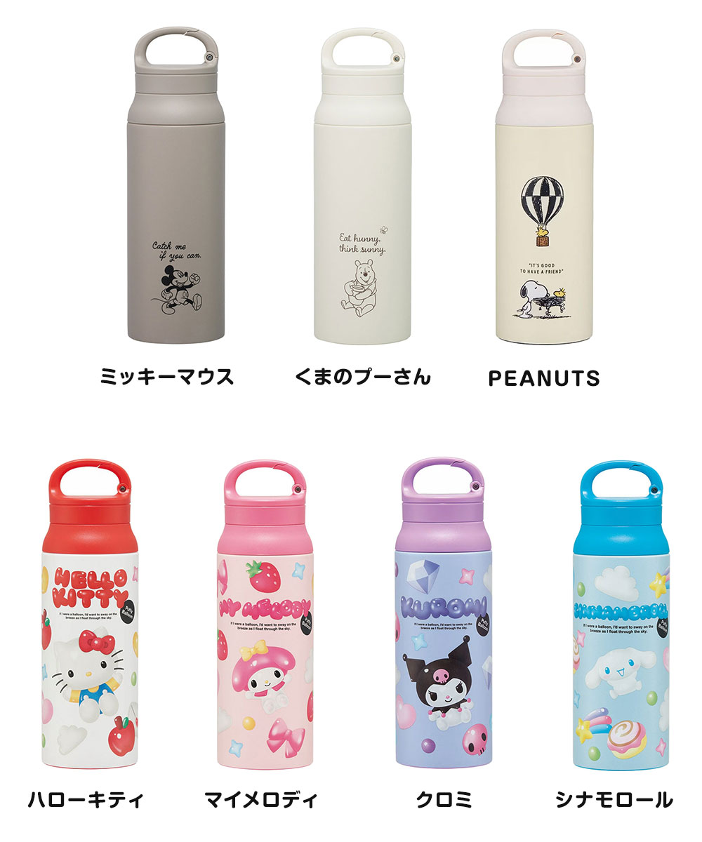 水筒 600ml ステンレスボトル カラビナ ハンドル付き 保温 保冷 マイボトル 男性 女性 子供 メンズ レディース キャラクター STBC6 | スケーター | 11