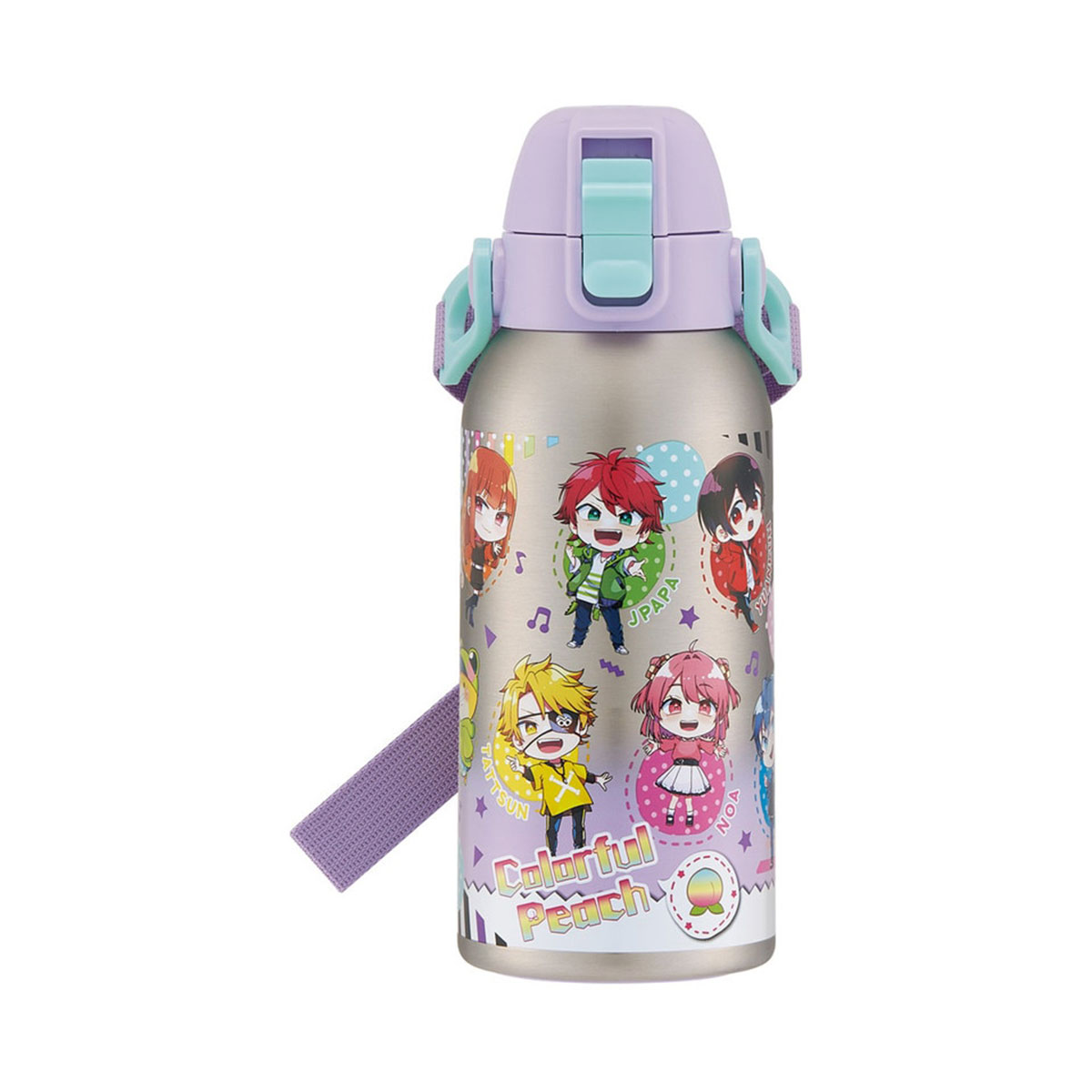 水筒 キッズ 600ml 保冷専用 直飲み ステンレスボトル ワンタッチ ベルト付き 子供 男の子 女の子 保育園 幼稚園 キャラクター TCH6 爆買 | スケーター | 06