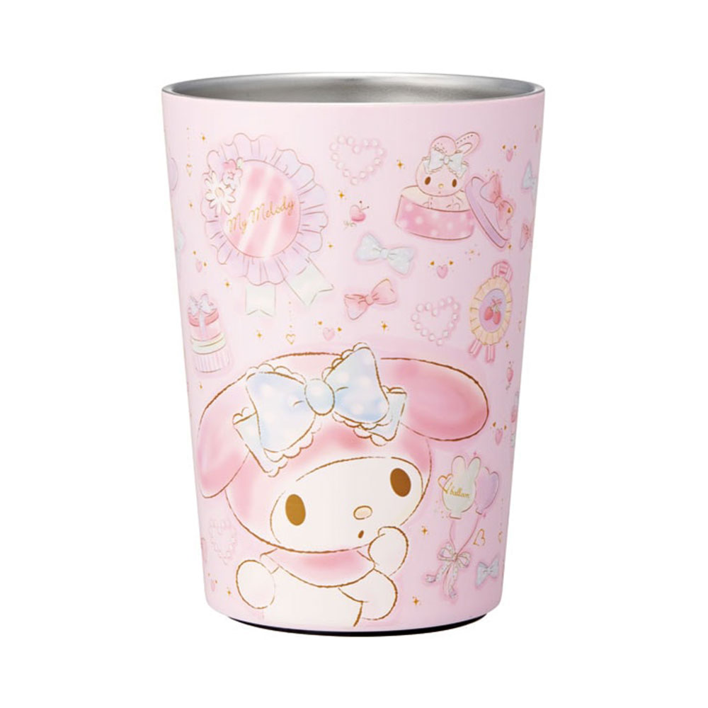 コンビニコーヒータンブラー M 400ml 保温 保冷 結露しない 真空断熱 サーモタンブラー カップ コップ ディズニー マイメロ 金色 STCV2 | スケーター | 03