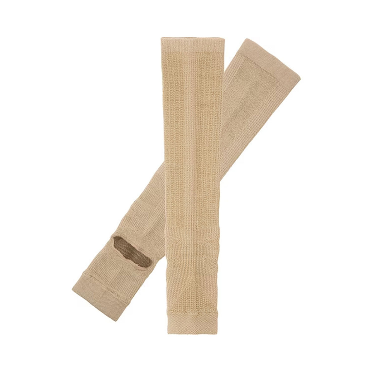 足首サポーター 着圧 レディース 足首かるテーピングサポーター ロング 加圧 引き締め ダイエット 男女兼用 スパッツ ブラック ベージュ 105 | ニーズ | 02