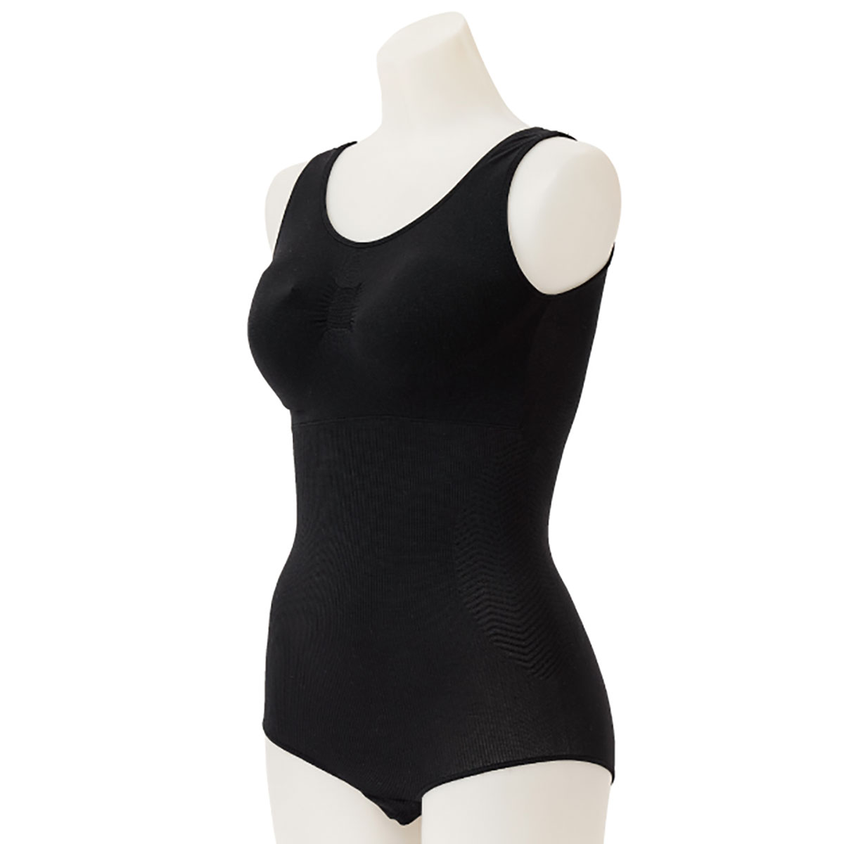 ボディスーツ レディース ミセス インナー サポート 補正下着 ボディシェイパー 補正インナー ボタン式クロッチ ブラック ベージュ 110 爆買 | ニーズ | 01