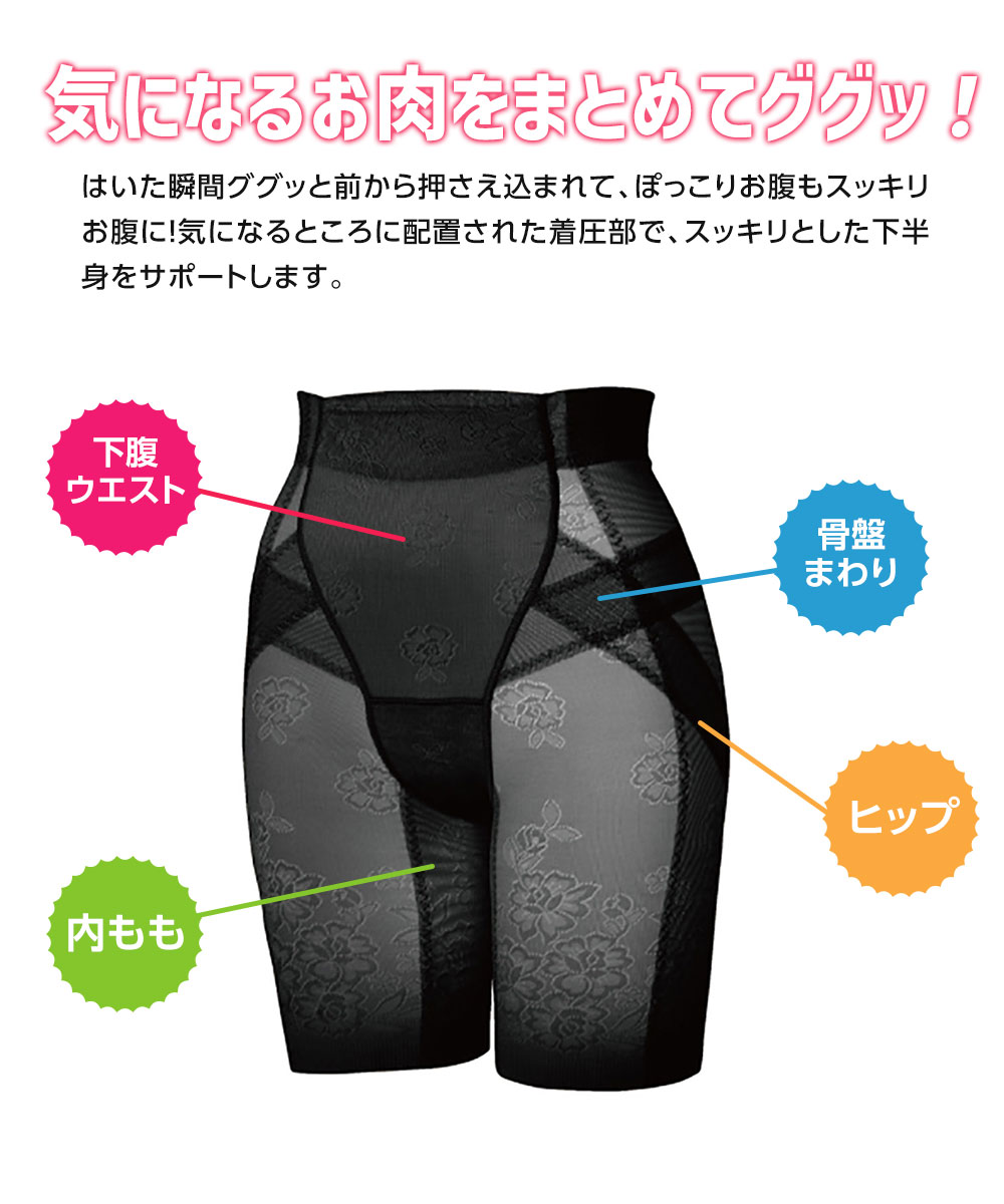 ヒップアップパンツ レディース ヒップアップショーツ 補正下着 パンツ ショーツ ハイウエスト 深ばき ぽっこりお腹 ダイエット 114 爆買 | ニーズ | 03