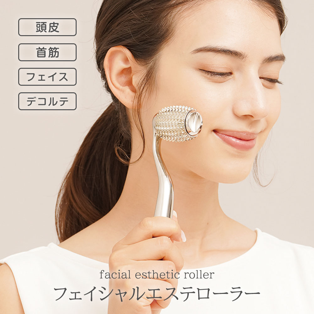セルシュ 美顔ローラー フェイシャルエステローラー スキンケアハリ 弾力 リンパマッサージ フェイスケア おうちエステ 美容鍼 Cellsh 131 爆買 | ニーズ