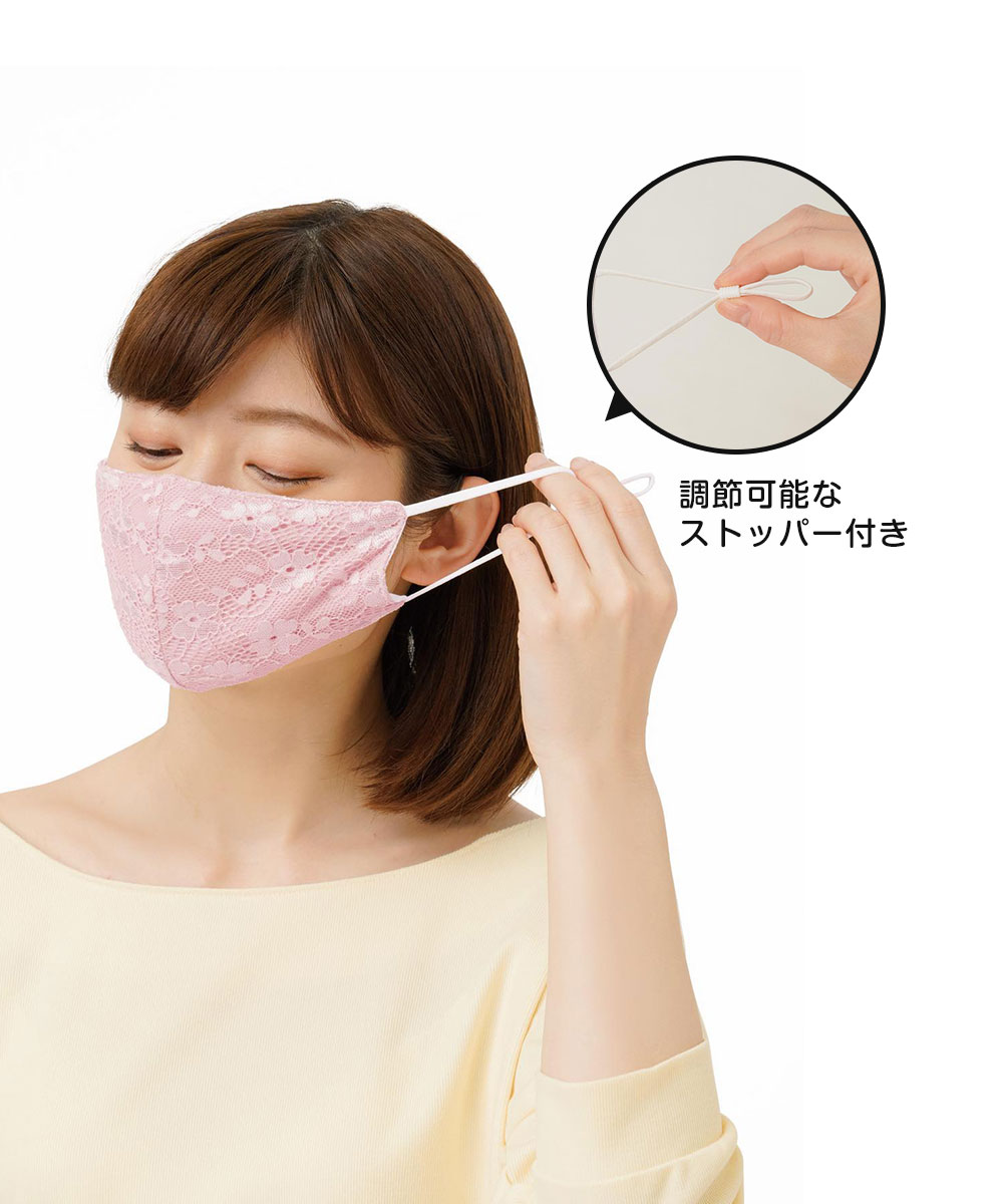 しっとりモイストシルクマスク 睡眠 立体 洗濯可 レース ガーゼポケット フィルター 乾燥対策 肌に優しい UVカット 保湿 飛沫 防塵 花粉 グレー | ニーズ | 05