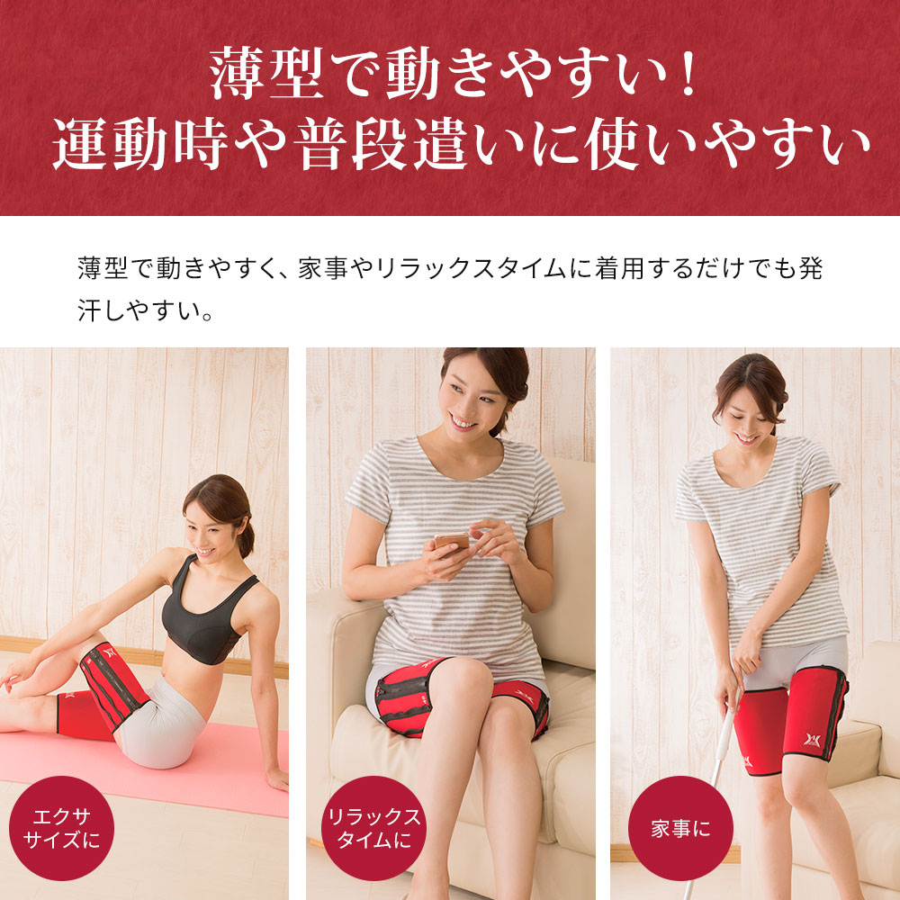 太もも 痩せ グッズ 効果 履くだけ 圧着 シェイパー レディース 美脚  ダイエット 補正下着 サウナ 薄型4STEPシェイプ 太もも用 175 爆買 | ニーズ | 03