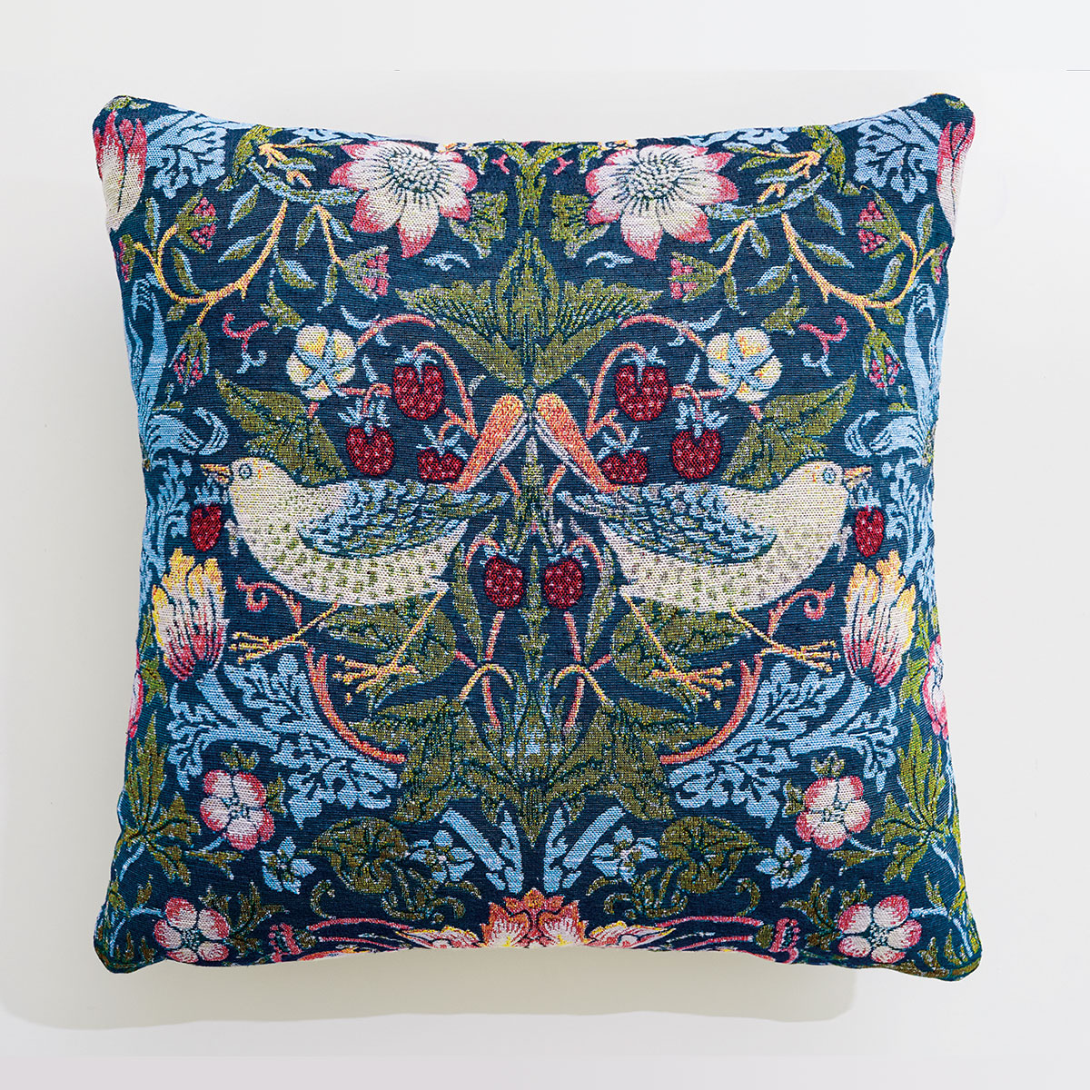 ウィリアムモリス いちご泥棒 クッションカバー 45×45cm ファスナー