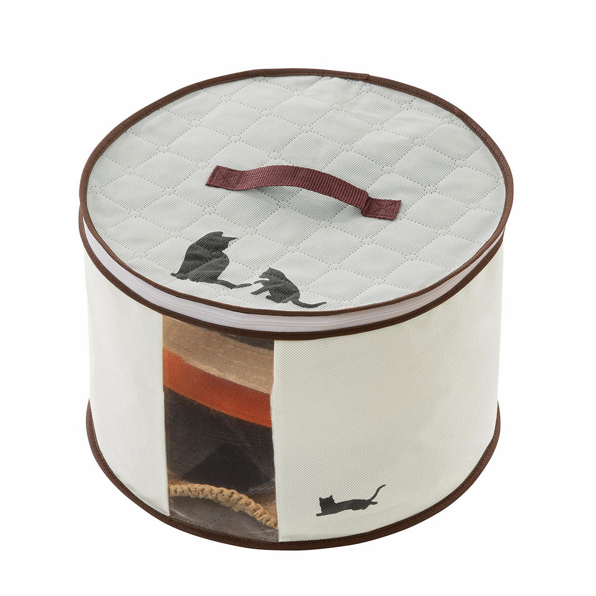 帽子 型崩れ防止 収納 ケース ボックス 炭シート 消臭 保存 服 ハット キャップ 折りたたみ スッキリ コンパクト 押入れ 炭消臭 214 | ニーズ | 01