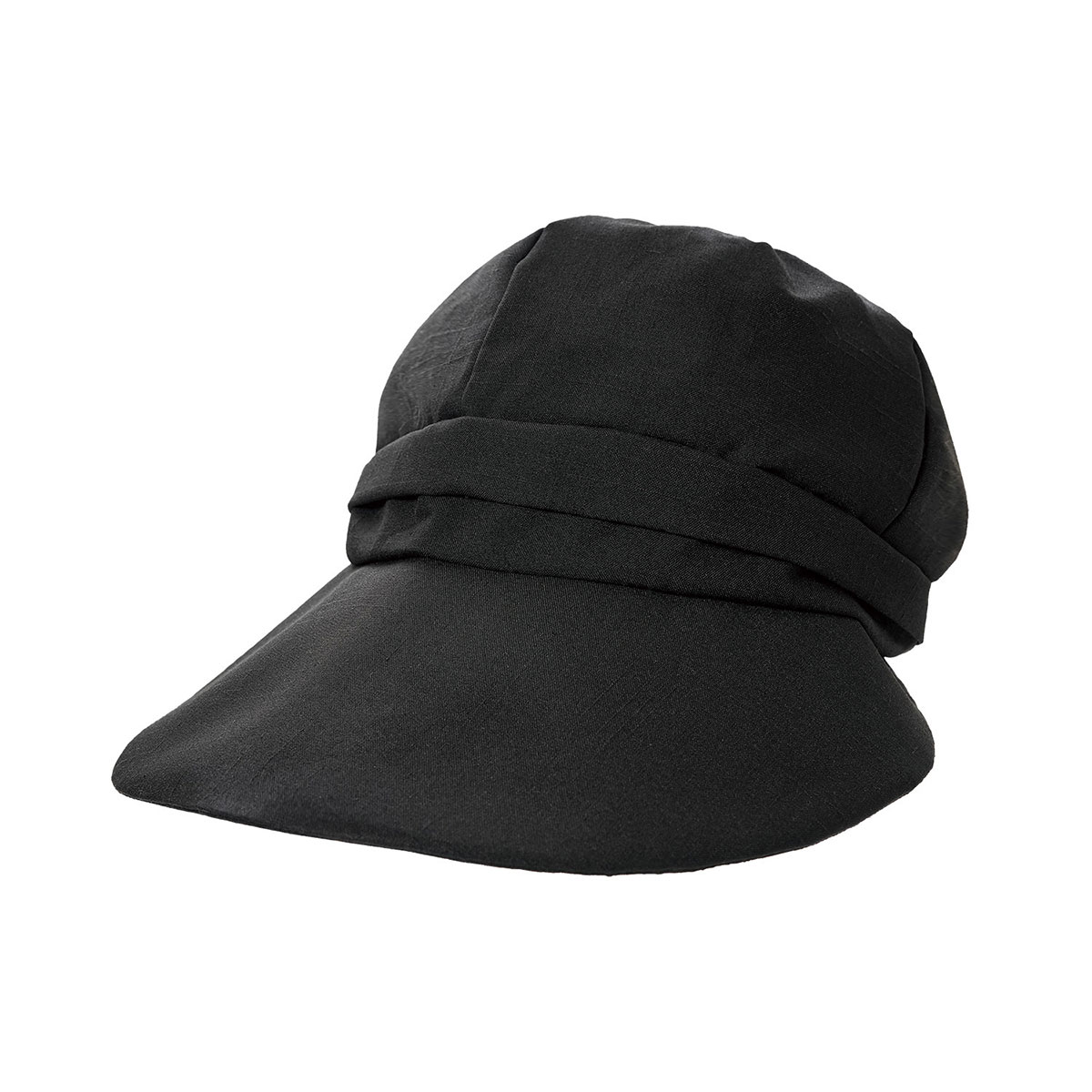 UV&クールつば広小顔キャスケット キャスケット レディース uv 帽子 つば広 uvカット 折りたたみ ひんやり 接触冷感 黒 グレー 自転車 3 | ニーズ | 01