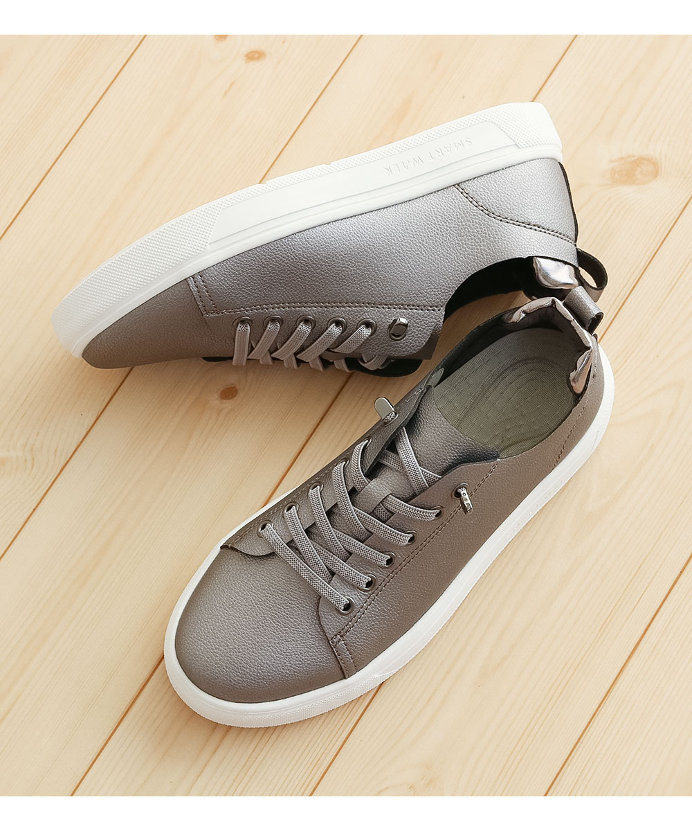 カジュアルシューズ レディース ツボ押し 凸凹インソール 足裏マッサージ 衝撃吸収 土踏まず アーチサポート ゴム紐 撥水 スマートウォーク 2012 | ブランド登録なし | 18