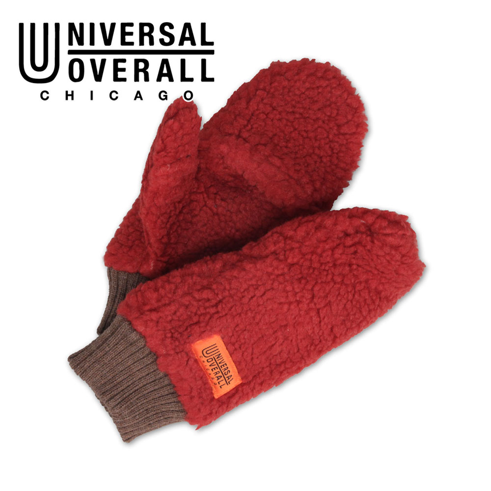 ユニバーサルオーバーオール 手袋 レディース ボア ミトン スマホ対応 冬 防寒 アウトドア 黒 白 チェック柄 t1110 UNIVERSALOVERALL | UNIVERSAL OVERALL | 09